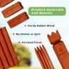 SunNordic Rubber Wood Kubb Yard Game Set with Carry Bag view 2