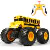 VijiSuki Remote Control School Bus Monster Truck Toy,1/18 RC School Bus,2.4GHz Offroad Hobby RC Racing Car with LED, High Speed All Terrain Electric Toy Vehicle Stunt Crawler, Best Gift for Kids view 1