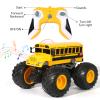 VijiSuki Remote Control School Bus Monster Truck Toy,1/18 RC School Bus,2.4GHz Offroad Hobby RC Racing Car with LED, High Speed All Terrain Electric Toy Vehicle Stunt Crawler, Best Gift for Kids view 2