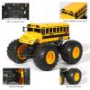 VijiSuki Remote Control School Bus Monster Truck Toy,1/18 RC School Bus,2.4GHz Offroad Hobby RC Racing Car with LED, High Speed All Terrain Electric Toy Vehicle Stunt Crawler, Best Gift for Kids view 3