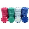SEETOOOGAMES Casino Poker Chips -100 Pieces 11.5g Suited Design - 4 Colors (25 red, 25 Green,25 Blue,25 White) view 2