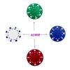 SEETOOOGAMES Casino Poker Chips -100 Pieces 11.5g Suited Design - 4 Colors (25 red, 25 Green,25 Blue,25 White) view 4