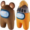 Among Us Knighted Knight & Unbearable Bear Plush Buddies Doll Brown Orange 12" view 1