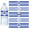 24PCS BBQ Baby Shower Water Bottle Labels, Barbecue Baby Shower Waterproof Self Adhesive Water Bottle Labels for Cookout BBQ Babyq Shower Decorations Boy Blue view 1