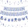 Baby Q Shower Decorations - Baby Q Banner, BBQ Party Supplies and Decorations for Boys Blue Barbecue Baby Shower Decor view 1