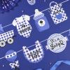 Baby Q Shower Decorations - Baby Q Banner, BBQ Party Supplies and Decorations for Boys Blue Barbecue Baby Shower Decor view 2
