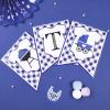 Baby Q Shower Decorations - Baby Q Banner, BBQ Party Supplies and Decorations for Boys Blue Barbecue Baby Shower Decor view 3