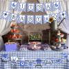Baby Q Shower Decorations - Baby Q Banner, BBQ Party Supplies and Decorations for Boys Blue Barbecue Baby Shower Decor view 4