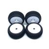 KingVal 4PCS Replacement Durable RC Tyre Wheel 112x46mm Hex Joint 17mm Compatible with 1/8 Off-Road Car Buggy Redcat Team Losi VRX HPI Kyosho HSP Carson Hobao RC Car (White) view 2