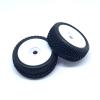 KingVal 4PCS Replacement Durable RC Tyre Wheel 112x46mm Hex Joint 17mm Compatible with 1/8 Off-Road Car Buggy Redcat Team Losi VRX HPI Kyosho HSP Carson Hobao RC Car (White) view 3