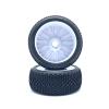 KingVal 4PCS Replacement Durable RC Tyre Wheel 112x46mm Hex Joint 17mm Compatible with 1/8 Off-Road Car Buggy Redcat Team Losi VRX HPI Kyosho HSP Carson Hobao RC Car (White) view 4