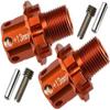 Aluminum Alloy Upgrades Alloy Parts + 13MM Hex Hub Adapters for Traxxas 1/8 4WD Sledge Monster Truck Replace 8654 - Orange 2pcs view 1