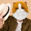 PartyHop Plush Cat Head Mask Cute Kitten Animal Latex Realistic Full Head Masks Fancy Dress for Halloween Carnival Costume Party view 2