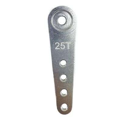 10PCS Aluminum 37mm 25T/24T/23T Metal Extension Steering Servo Arm Horn for 1/10 Scale Models RC Cars Crawler Parts (Color : 25T Cliver 10PCS)