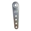10PCS Aluminum 37mm 25T/24T/23T Metal Extension Steering Servo Arm Horn for 1/10 Scale Models RC Cars Crawler Parts (Color : 25T Cliver 10PCS) view 1