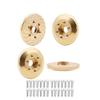 4pcs RC Brass Wheel Weights, Brass Wheel Hex Hub Adapter for 1.9in / 2.2in Beadlock Wheel Rim 1/10 RC Crawler Car Axial SCX10 Capra TRX4 TRX6 (4pcs 6mm Brass Weights) view 1