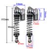 2PCS Full Metal RC Piggyback Shock Absorber Hole to Hole 90mm for 1/10 RC Crawler Car TRX-4 TRX4 Axial SCX10 90046 D90 KM2 Y05 (Color : 2PCS Titanium) view 4