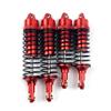 Aluminium Alloy Front&Rear Shock Absorber Assembled Full Metal Big Bore for Traxxas 1/10 Slash 4x4 RC Car Truck Acc (Color : Front Rear Red) view 1