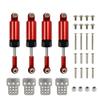 Suitable for WPL 1/16 C14 C24 RC Crawler Off-Road Car Truck Metal Shock Absorber Kit Shock Absorber Suspension Parts (Color : Gray) view 3