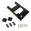 Aluminum Alloy Servo Fixed Mount Bracket for Wpl C24 C14 B16 B36 1/16 RC Car MN D90 99s Upgrade Metal Spare Parts (Color : Black) view 1