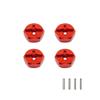 Aluminum Alloy 12mm Combiner Wheel Hub Hex Adapter Upgrades for Wltoys 144001 1/14 & A959 1/18 RC Car Spare Parts (Color : Red) view 1