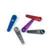 10PCS Aluminum 37mm 25T/24T/23T Metal Extension Steering Servo Arm Horn for 1/10 Scale Models RC Cars Crawler Parts (Color : 24T Blue 10PCS) view 3