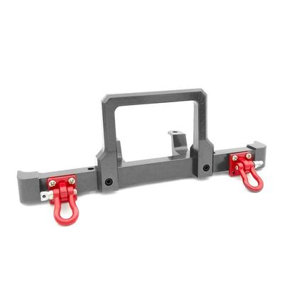 Metal Front Bumper with Hook for MN D90 D91 MN99 99s 1/12 4WD RC Car Upgrade Parts (Color : Dark Grey)