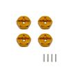 Aluminum Alloy 12mm Combiner Wheel Hub Hex Adapter Upgrades for Wltoys 144001 1/14 & A959 1/18 RC Car Spare Parts (Color : Orange) view 1