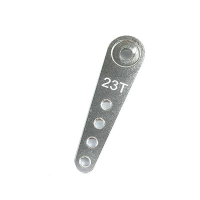 10PCS Aluminum 37mm 25T/24T/23T Metal Extension Steering Servo Arm Horn for 1/10 Scale Models RC Cars Crawler Parts (Color : 23T Cliver 10PCS)