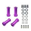 12mm Lengthen Combiner Wheel Hub Hex Adapters 30mm Extension for WLtoys 144001 12428 12423 A959 RC Car Upgrade Spare Parts (Color : Purple) view 1
