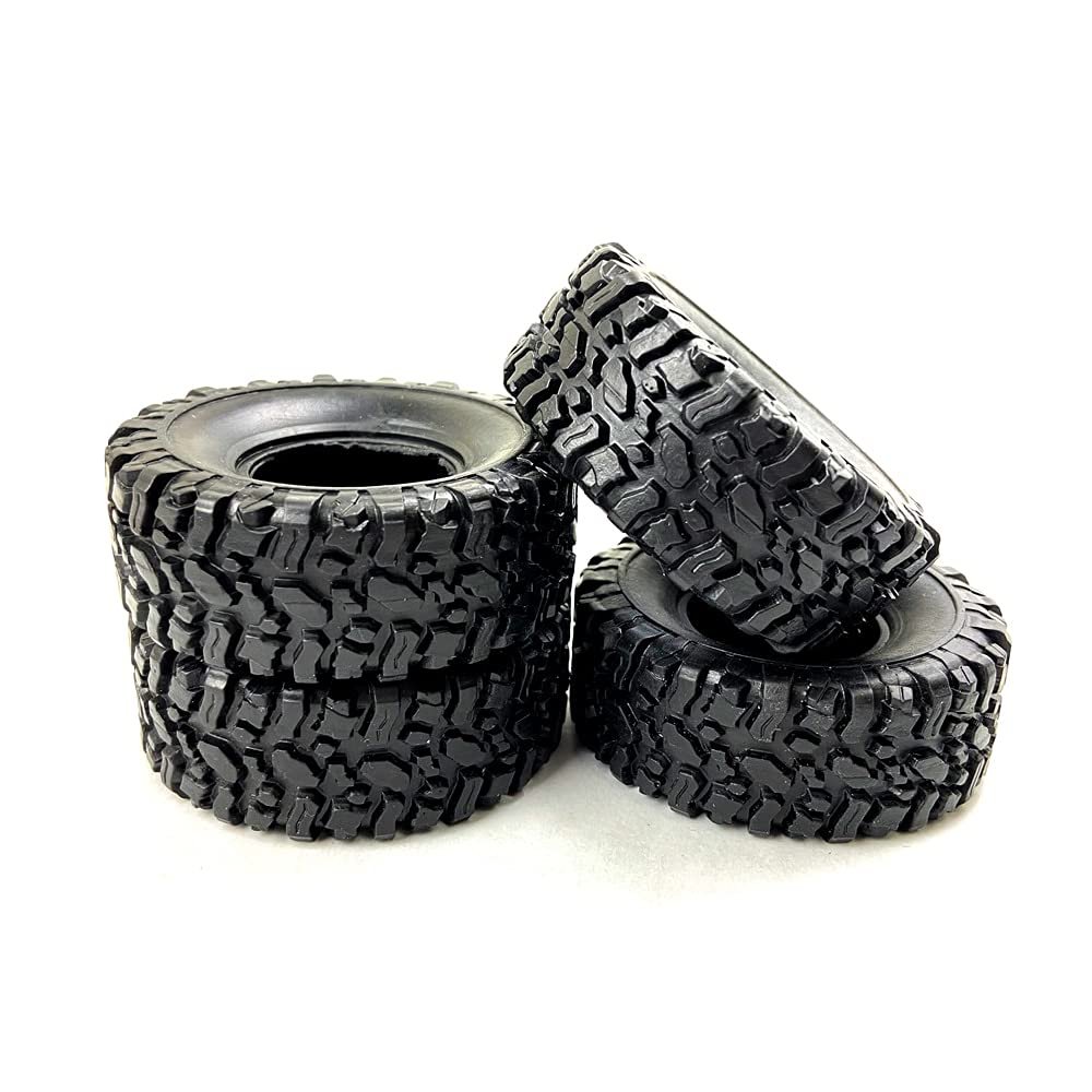 Upgrade Metal Wheel Rim Kit Wheel Hub for WPL B1 B-1 B14 B-14 B16 B-16 B24 B-24 C14 C-14 B36 with Screws RC Truck RC Car Parts (Color : 4PCS Tires)