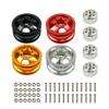Upgrade Metal Wheel Rim Kit Wheel Hub for WPL B1 B-1 B14 B-14 B16 B-16 B24 B-24 C14 C-14 B36 with Screws RC Truck RC Car Parts (Color : 4PCS Tires) view 2