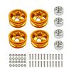 Upgrade Metal Wheel Rim Kit Wheel Hub for WPL B1 B-1 B14 B-14 B16 B-16 B24 B-24 C14 C-14 B36 with Screws RC Truck RC Car Parts (Color : 4PCS Tires) view 4