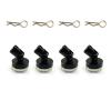 4Pcs/Lot Metal RC Car Drift Remote Control Car Shell Strong Magnet Stealth Body Post Contact Shell Column for 1/10 Scale Models (Color : Black) view 1