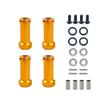 AAPIE 12mm Aluminum Wheel Hex Hub Adapters Long 30mm Adaptor Extension Combiner Coupler RC Car Parts for 1/12 Wltoys 12428 12423 (Color : Golden) view 1