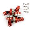 4Pcs/Lot Metal RC Car Drift Remote Control Car Shell Strong Magnet Stealth Body Post Contact Shell Column for 1/10 Scale Models (Color : Red) view 1