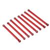 8pcs/lot Aluminum Alloy Link Rod Unassembled Kit 313MM Wheelbase for 1/10 RC Car Crawler Axial SCX10 (Color : 8PCS Red) view 1
