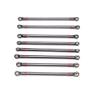 8pcs/lot Aluminum Alloy Link Rod Unassembled Kit 313MM Wheelbase for 1/10 RC Car Crawler Axial SCX10 (Color : 8PCS Red) view 4