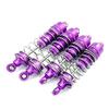4 Pcs Aluminum Metal Front&Rear Shock Absorbers Damper for WLtoy 104001 1/10 RC Car Spare Parts Upgrade (Color : Purple) view 1