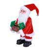 Christmas Funny Santa Dancing and Singing Santa Electric Opening Lighted Gift Box Santa Claus, Holiday Interactive Moving Figure Festive Musical Ornament Xmas Funny Decoration view 1