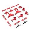 Wltoys P929 P939 K979 K989 K999 K969 1/28 Metal Shock Absorber Steering Cup Swing Arm Full Set RC Car Upgraded Parts (Color : Red) view 1