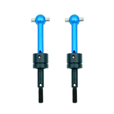 2 Pcs Metal Universal Drive Shaft CVD 53792 for Tamiya TT-01 TT01 TT-02 TT02 TA04 1/10 RC Car Upgrade Parts (Color : Blue)