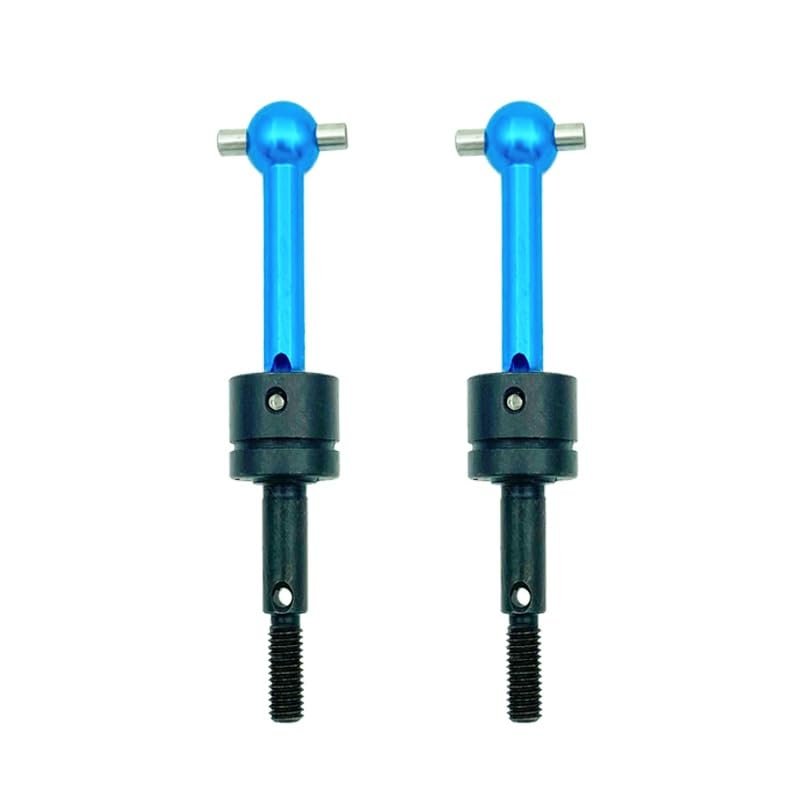 2 Pcs Metal Universal Drive Shaft CVD 53792 for Tamiya TT-01 TT01 TT-02 TT02 TA04 1/10 RC Car Upgrade Parts (Color : Blue)