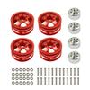Upgrade Metal Wheel Rim Kit Wheel Hub for WPL B1 B-1 B14 B-14 B16 B-16 B24 B-24 C14 C-14 B36 with Screws RC Truck RC Car Parts (Color : Silver) view 4