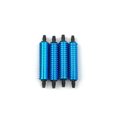 Alloy Aluminum Nitro Exhaust Gas/Fuel/Back Pressure Cooler Compatible with 1/10 1/8 RC Nitro Hobby Model Car Upgraded Hop-up rc Parts HSP (Color : 1PCS Blue)
