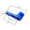 1PCS Metal 25T 28mm Length M3 RC Tooth Steering Servo Arm Heightening for for Traxxas TRX4 RC Crawler Truck RC Car Parts (Color : Blue) view 3