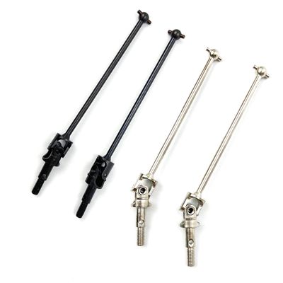2pcs/lot Steel Universal CVD Joint Dogbone Drive Shaft 82-122mm Connect bar for 1/10 HSP RC Model Hobby Car Spare Parts 108015 (Color : Black 82.5mm)