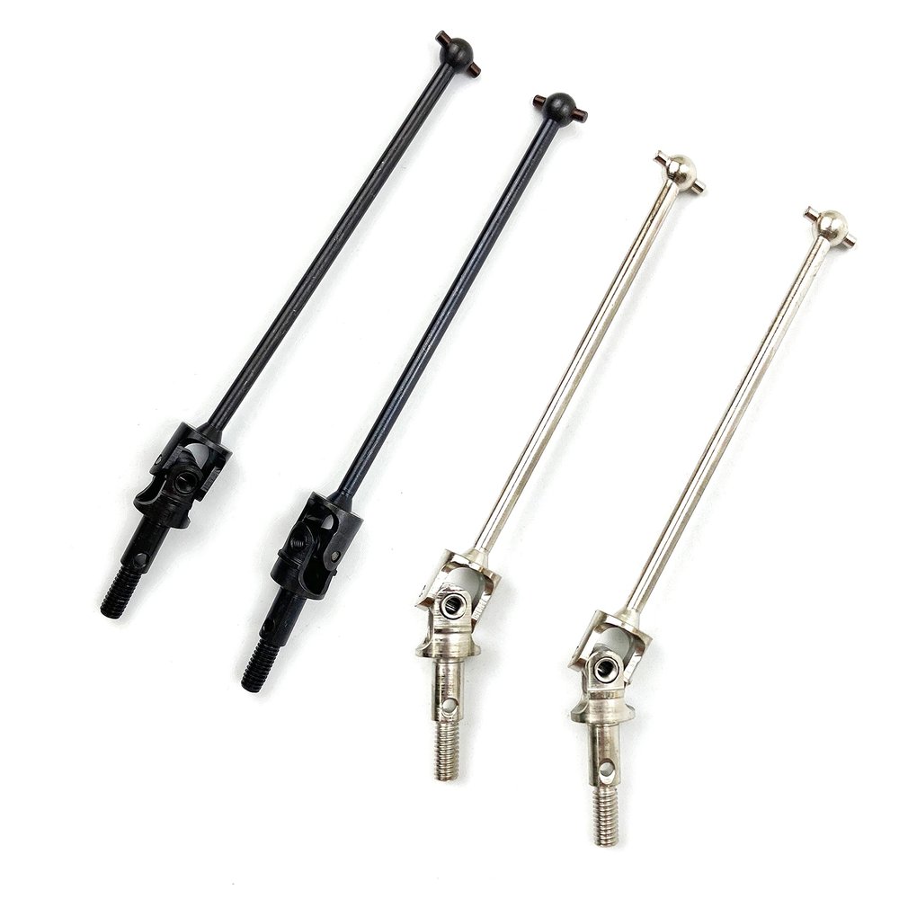 2pcs/lot Steel Universal CVD Joint Dogbone Drive Shaft 82-122mm Connect bar for 1/10 HSP RC Model Hobby Car Spare Parts 108015 (Color : Black 82.5mm)