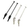 2pcs/lot Steel Universal CVD Joint Dogbone Drive Shaft 82-122mm Connect bar for 1/10 HSP RC Model Hobby Car Spare Parts 108015 (Color : Black 82.5mm) view 1