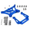 Aluminum Front & Rear Shock Tower Mounts Replace 3638 3639 for 1/10 Traxxas Slash 2WD Rustler Stampede VXL Skully Upgrade Parts (Color : Blue) view 1